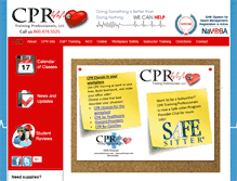 Tablet Screenshot of cprtrainpro.com